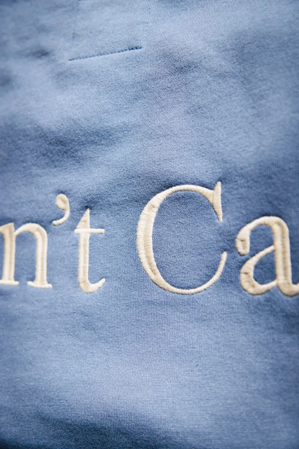1897 Active Don’t Know Don’t Care Sweatshirt for Women in Cream/Blue | GT883-CREAMBLUE