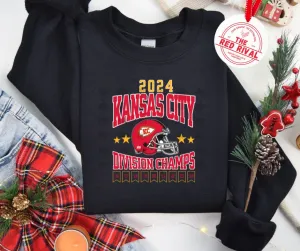 2024 Kansas City Division Champs Black Sweatshirt or Tshirt (FINAL SALE)