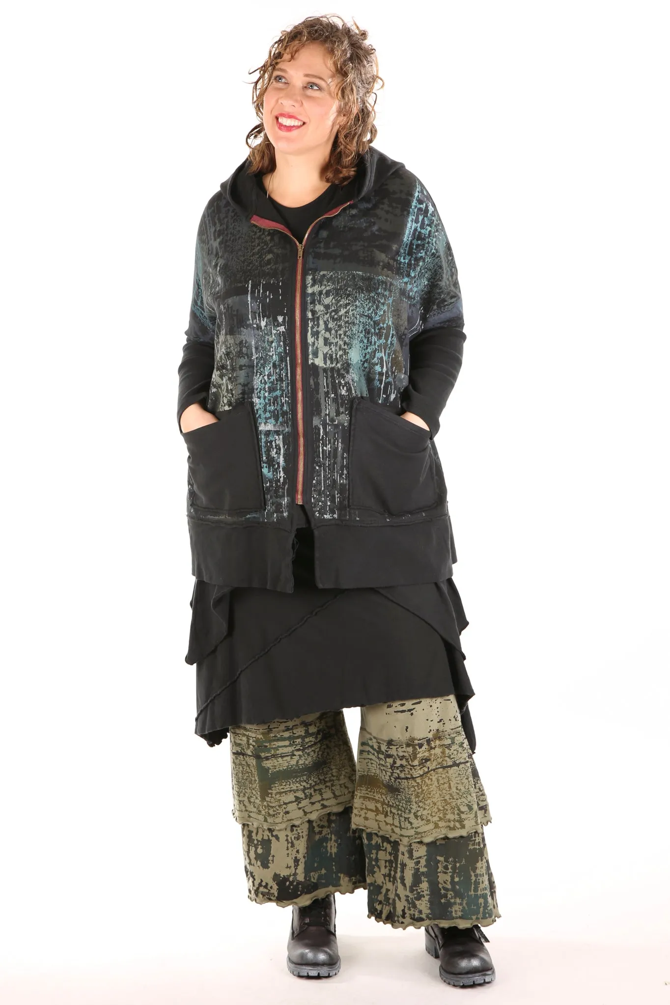 3239 Wide Petaloon Army Green-U