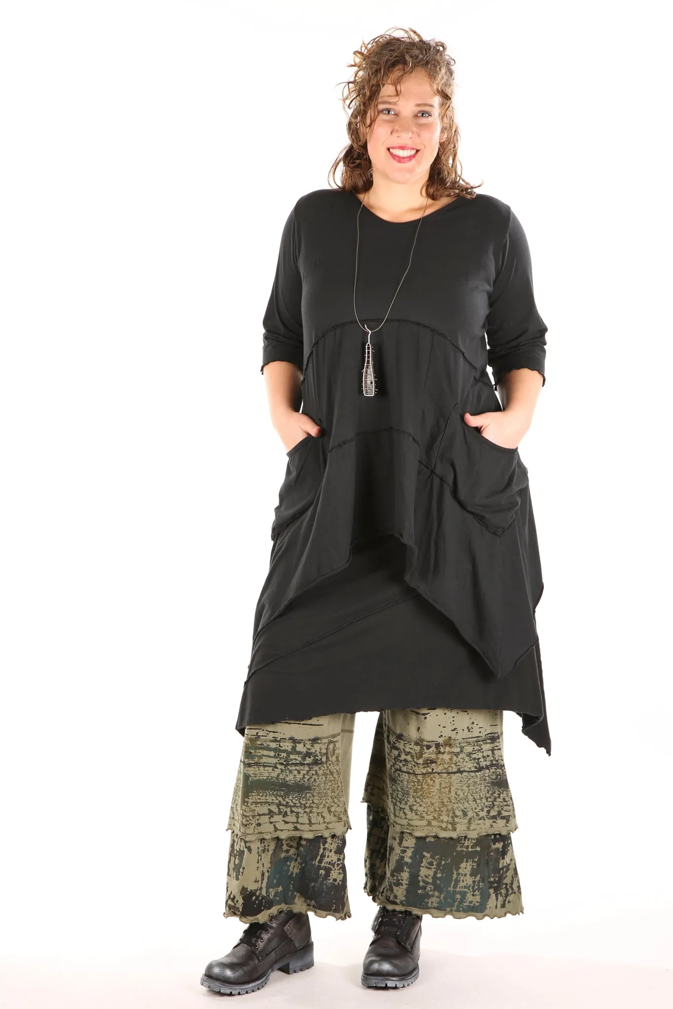 3239 Wide Petaloon Army Green-U