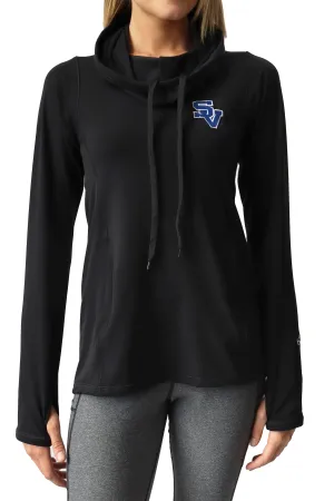 5224 - Seneca Valley Ladies Luxe Funnel Neck Pullover / Black