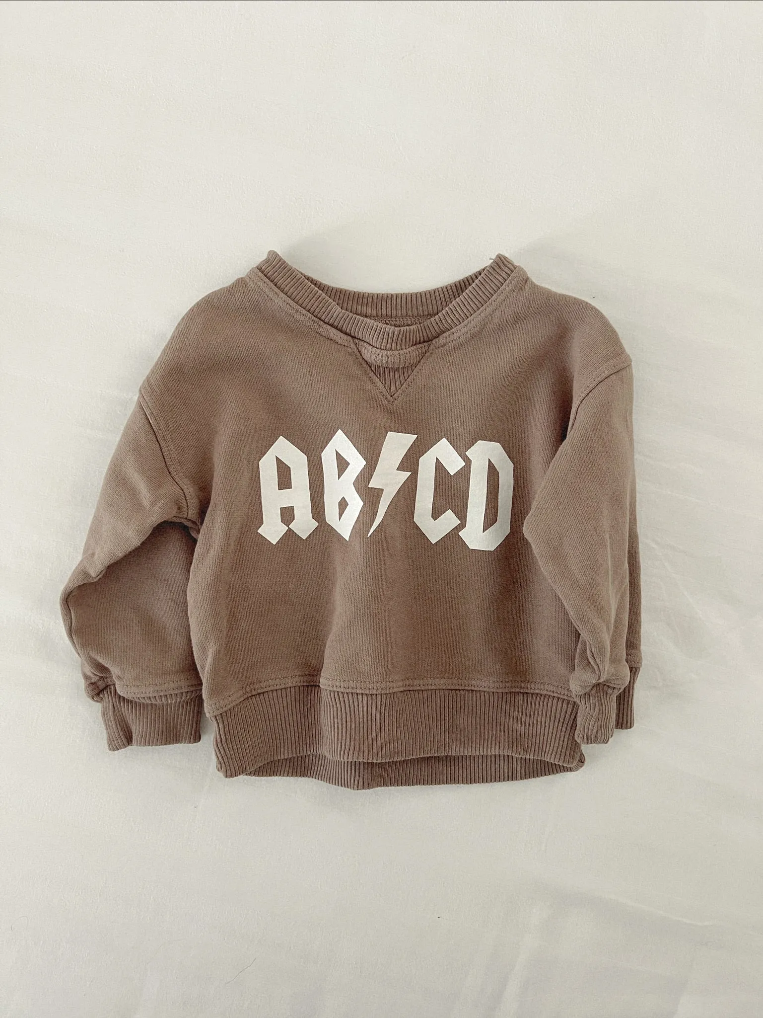 AB ⚡️ CD Sweatshirt - Mauve