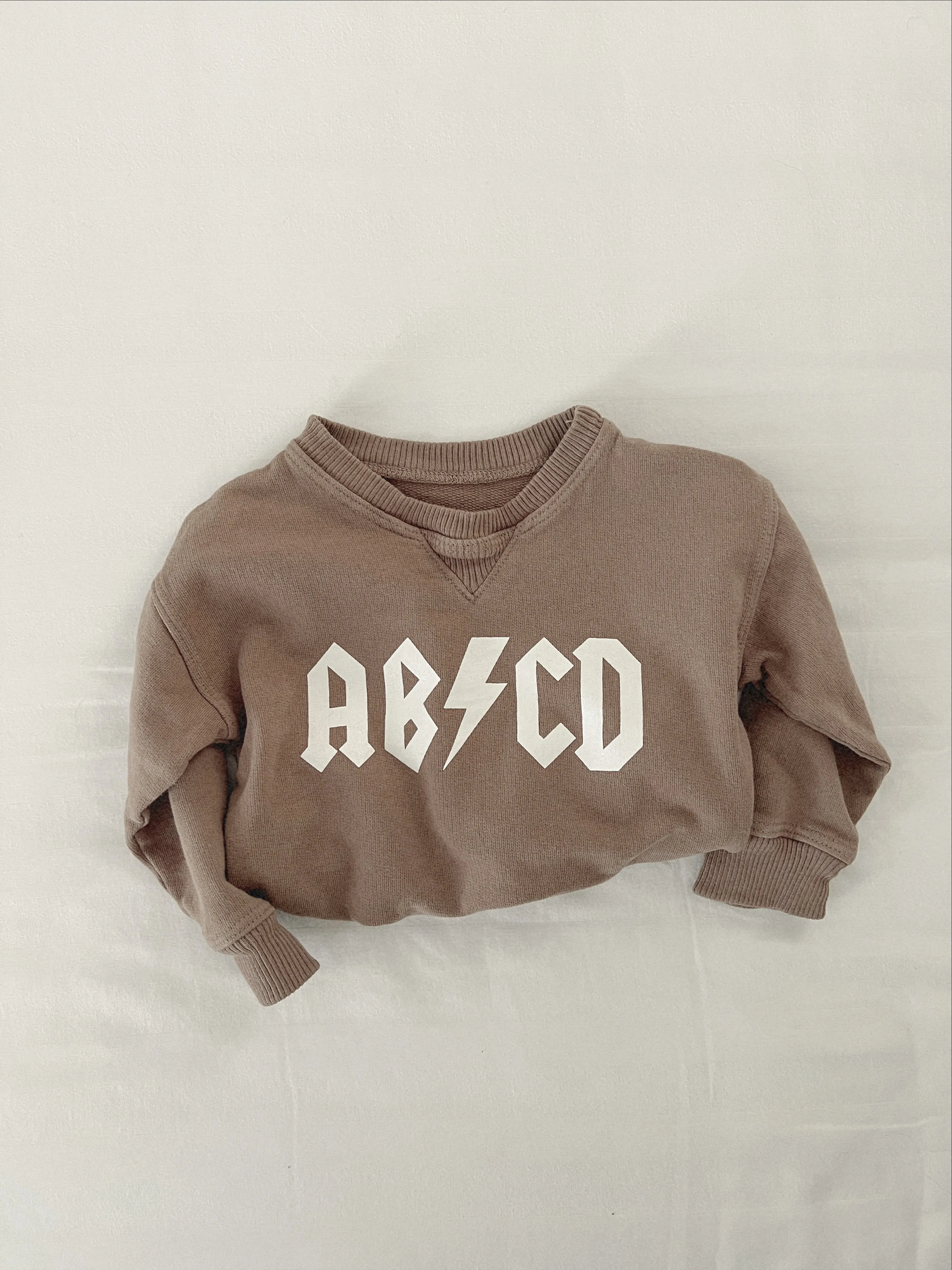 AB ⚡️ CD Sweatshirt - Mauve