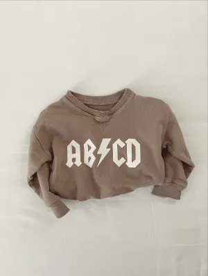AB ⚡️ CD Sweatshirt - Mauve
