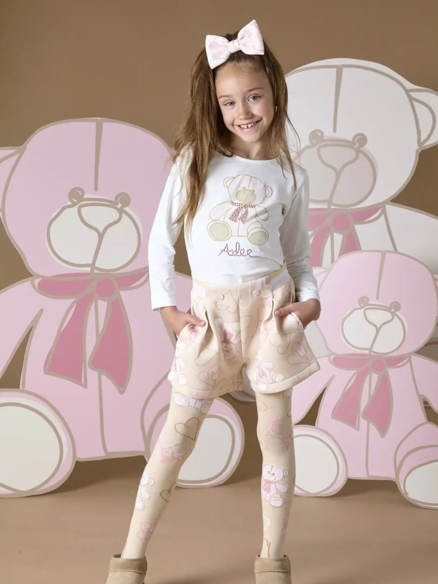 ADee STEVIE SUZI Beige Shorts Set W243605 W243404