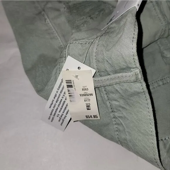 Aeropostale 90's High Rise Cut-Off Olive Destructed Shorts 4&quot; Inseam NWT Size 16
