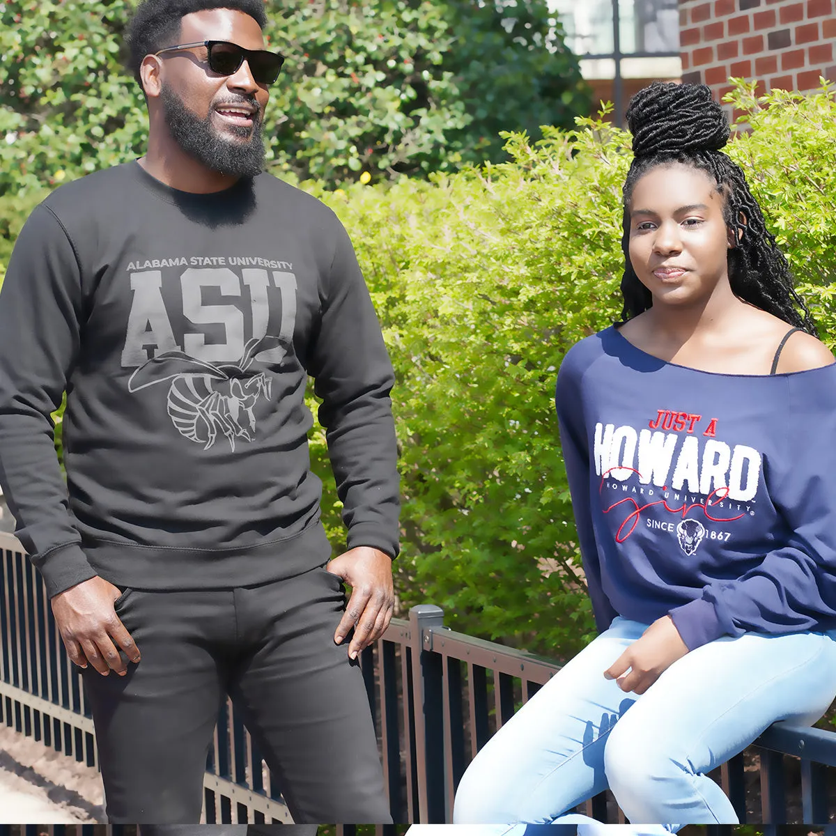 ALABAMA ST. | Celebrate BHM | 3D Puff Ink Black Unisex Sweatshirts -Z-