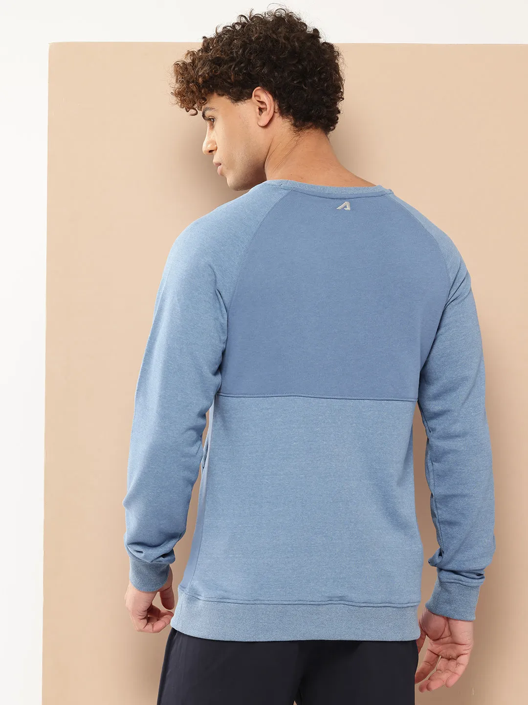 Alcis Men Blue Printed Sweatshirt