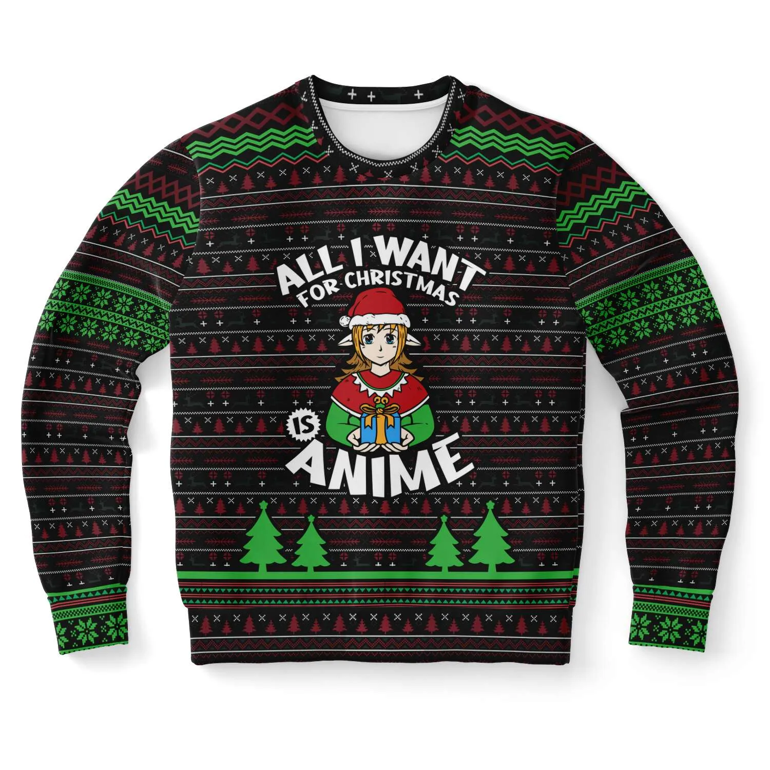 All I want for Christmas is Anime - Athletic Sweatshirt