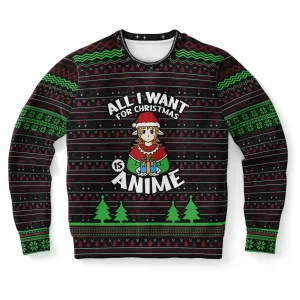 All I want for Christmas is Anime - Athletic Sweatshirt