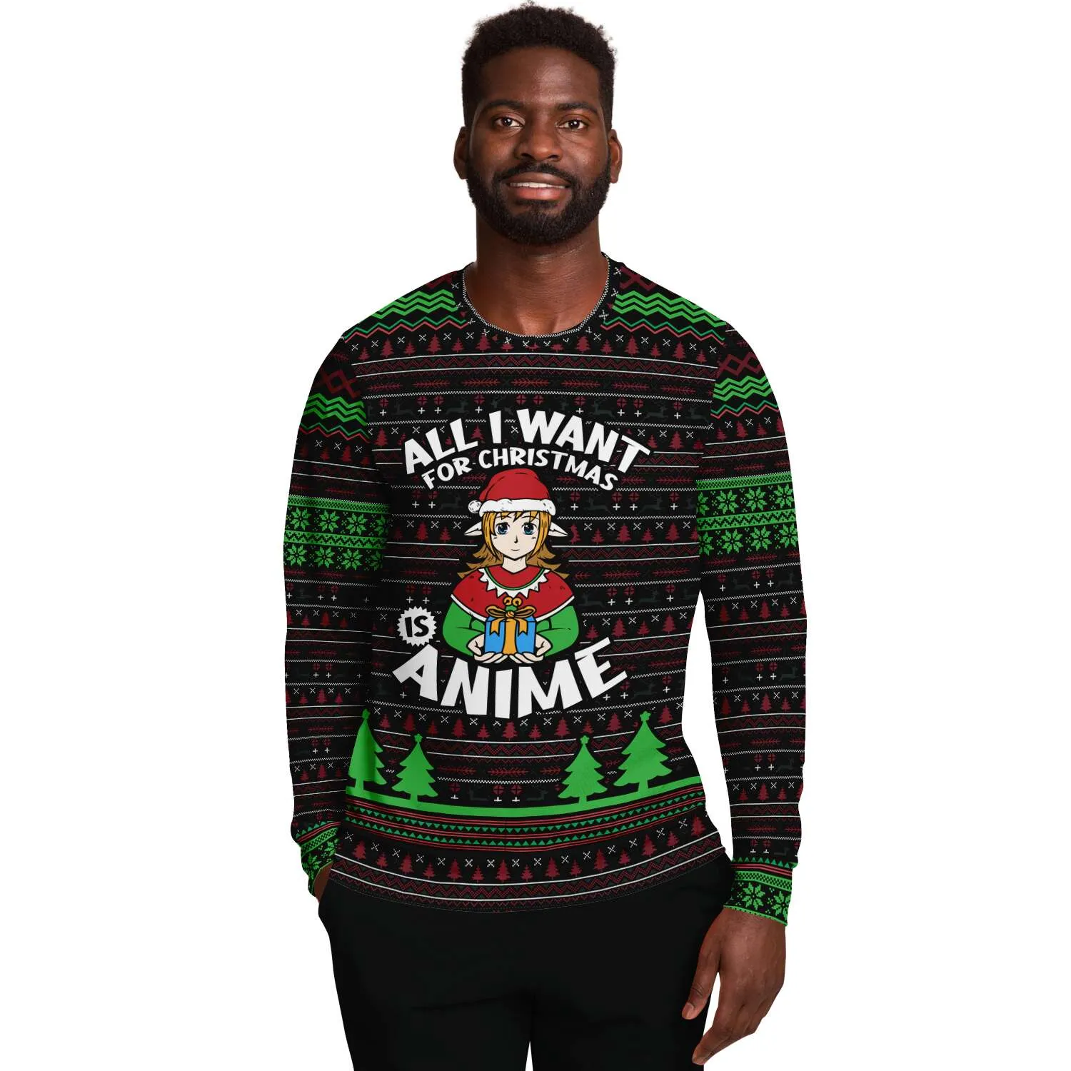 All I want for Christmas is Anime - Athletic Sweatshirt