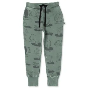 Animal Surfers Trackies - Olive Wash
