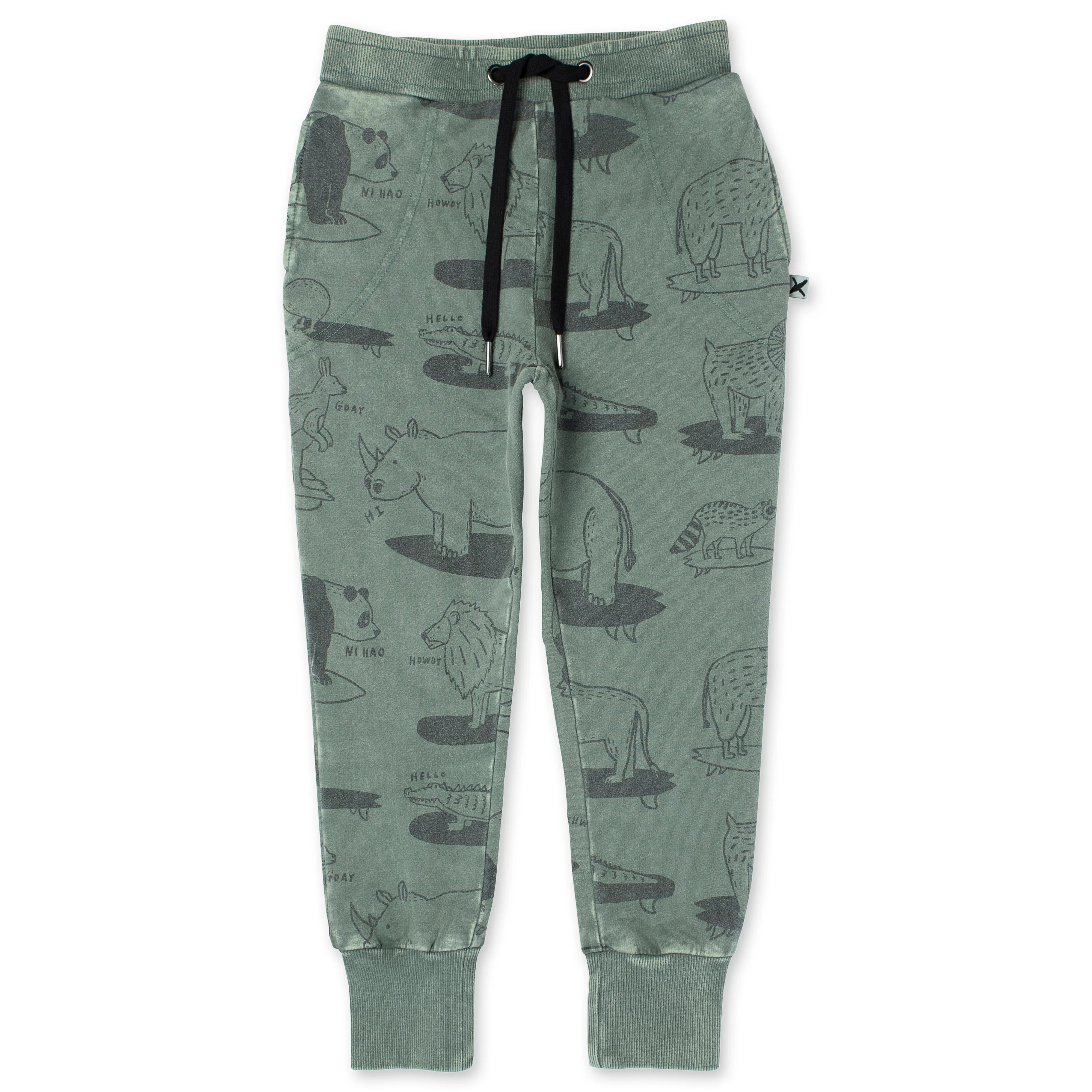 Animal Surfers Trackies - Olive Wash