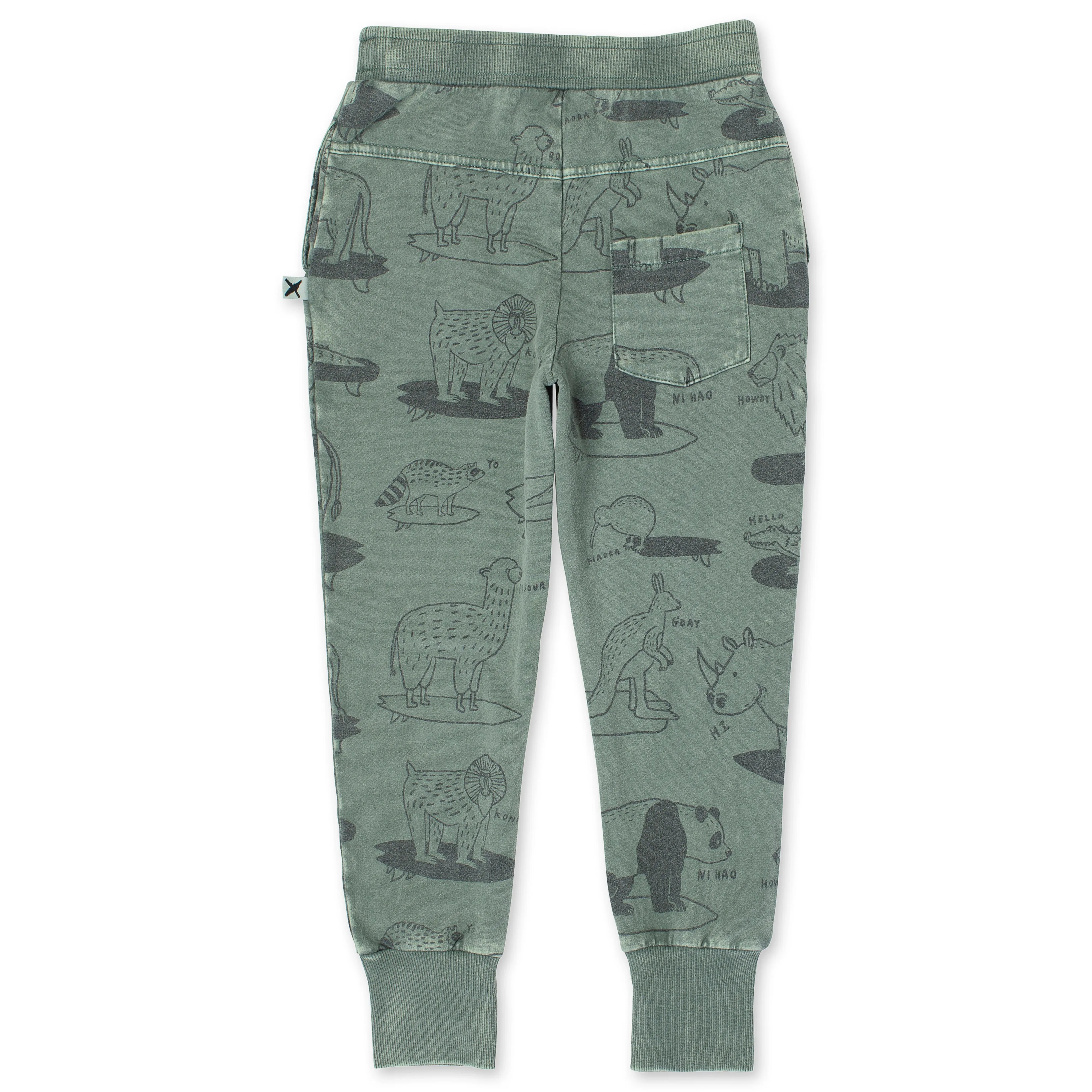 Animal Surfers Trackies - Olive Wash
