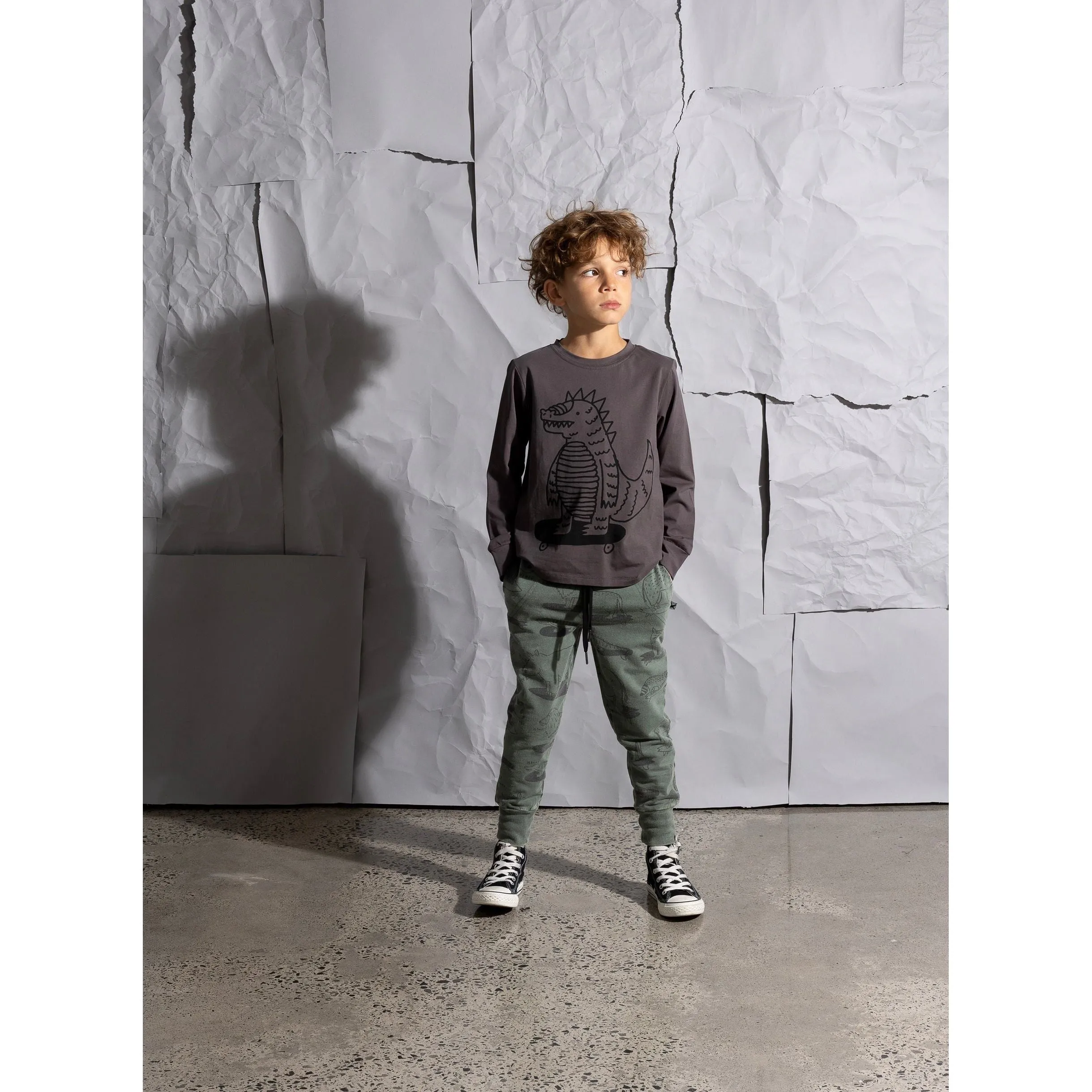 Animal Surfers Trackies - Olive Wash