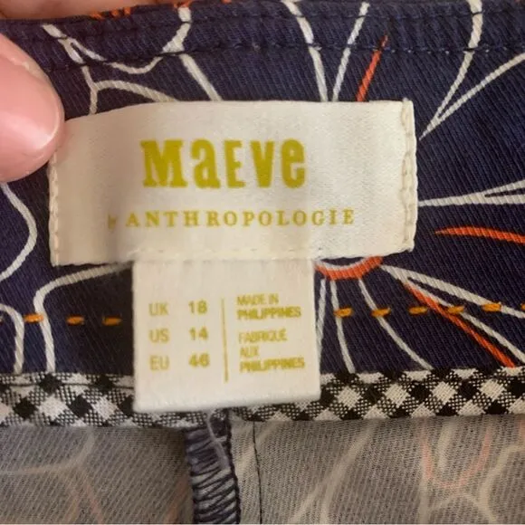 Anthropologie Maeve Pleated Tennis skort shorts size 14