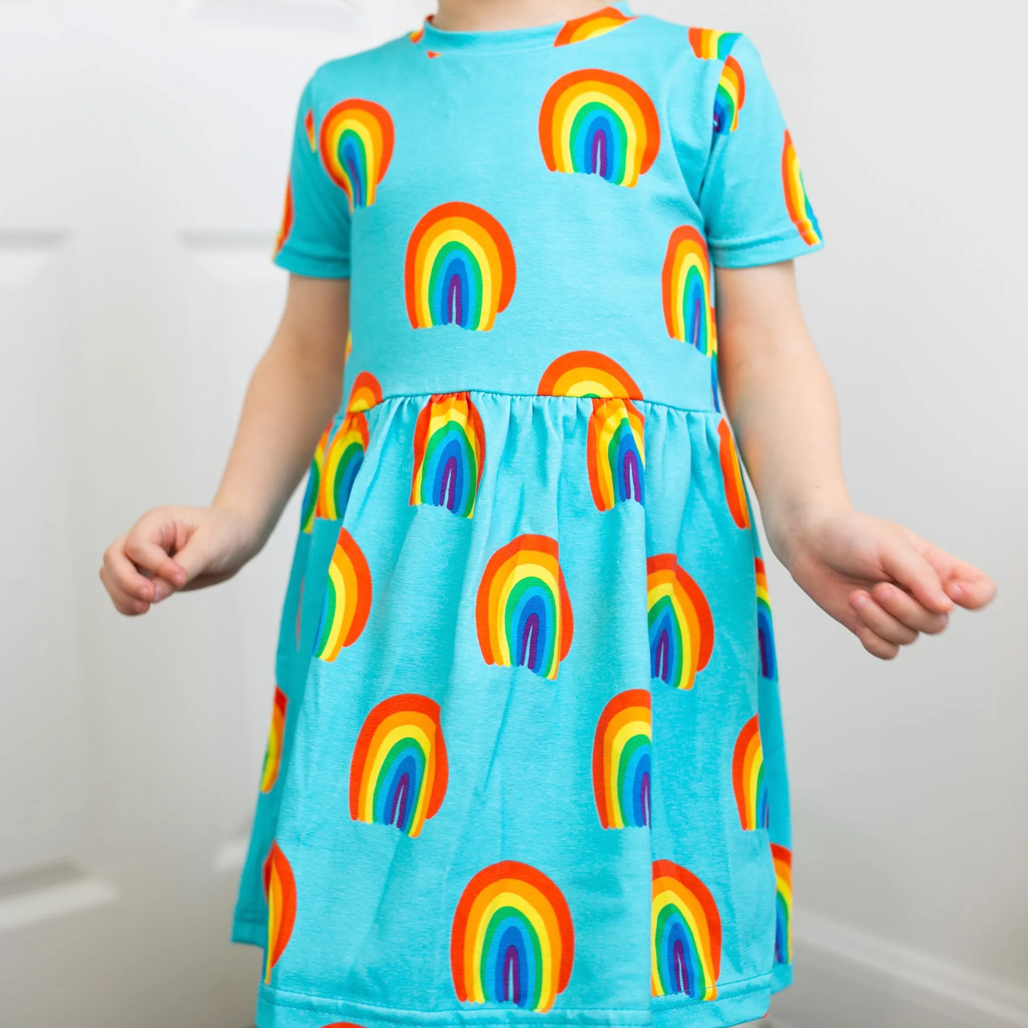 Aqua Rainbow Dress