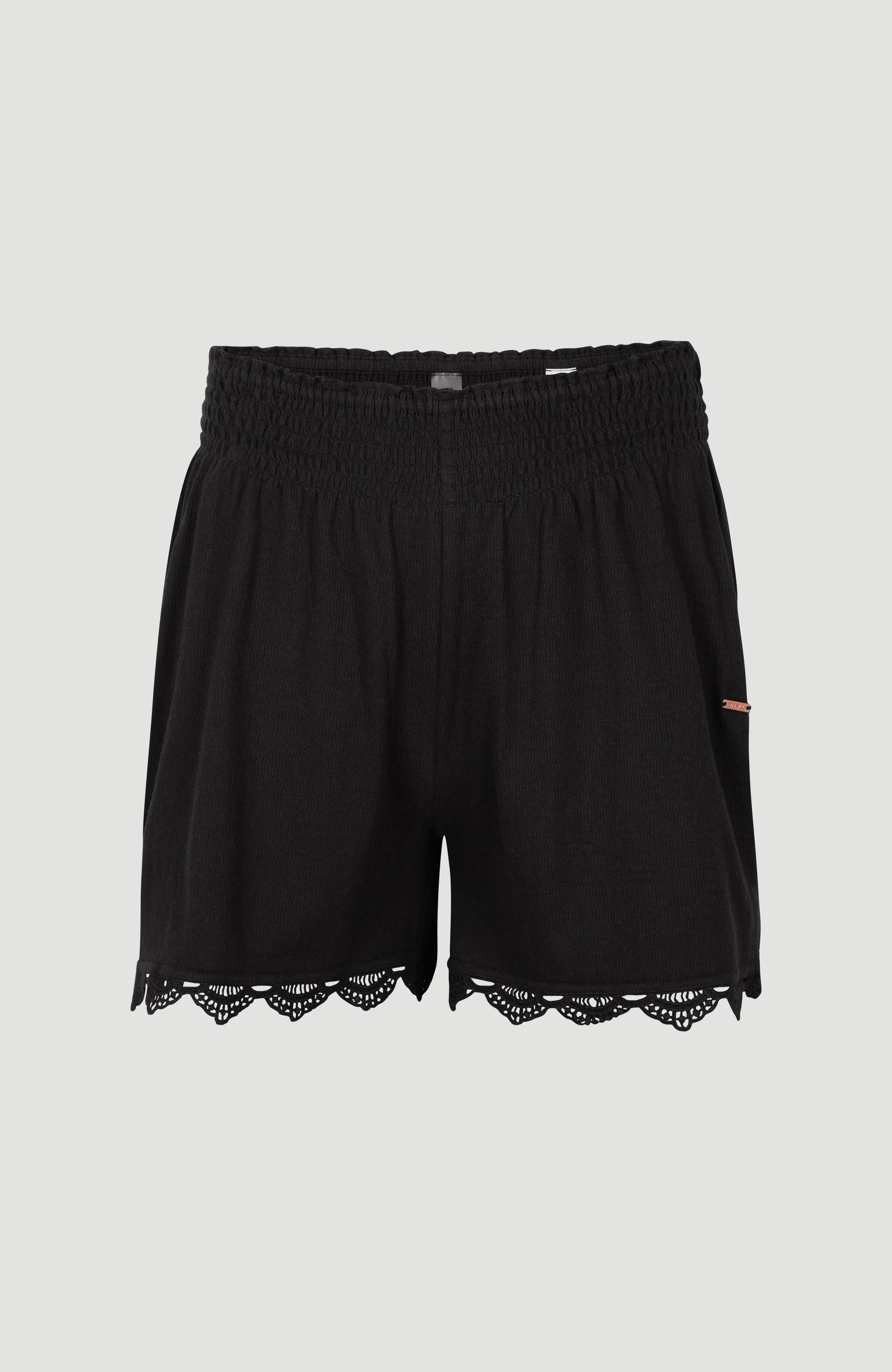 Ava Smocked Shorts | Black Out