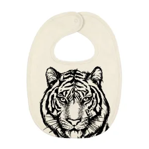 Baby Bib | Organic Cotton Hand Printed With Tiger
