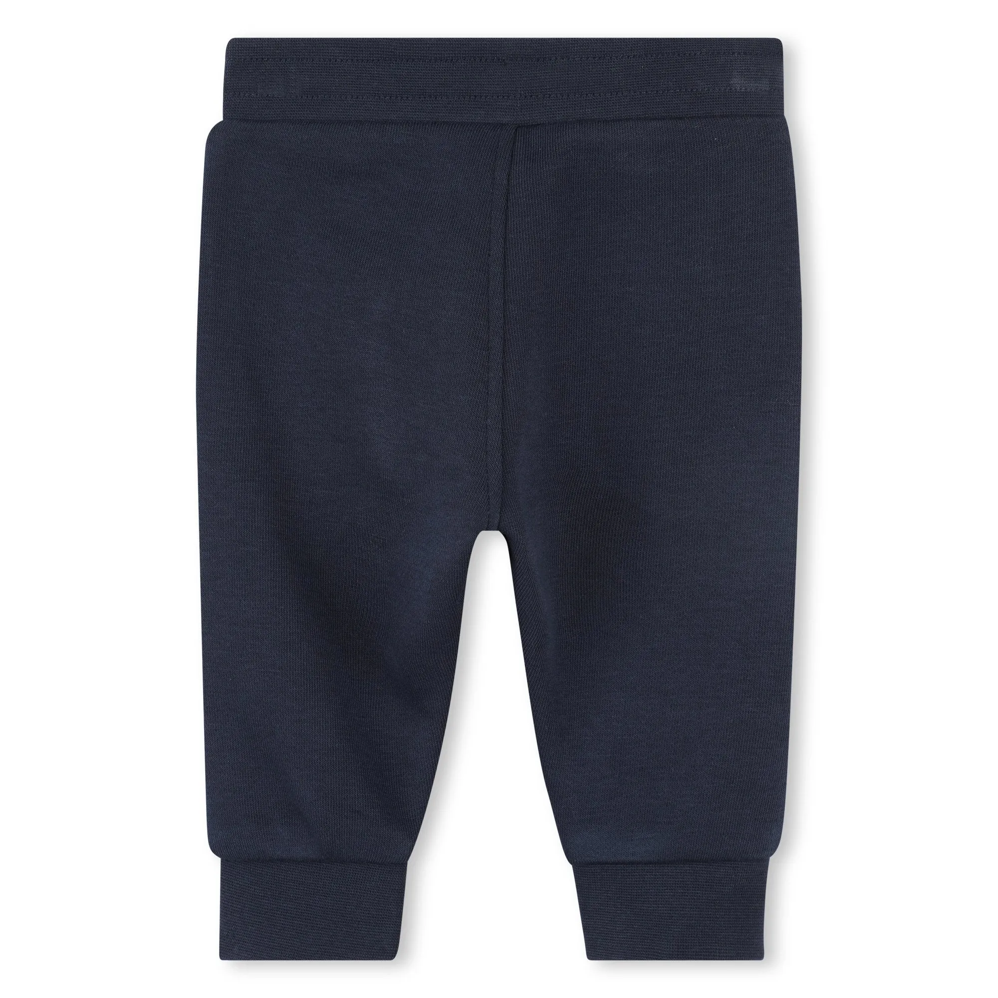 Baby Navy Printed Logo Cotton Jogging Bottoms
