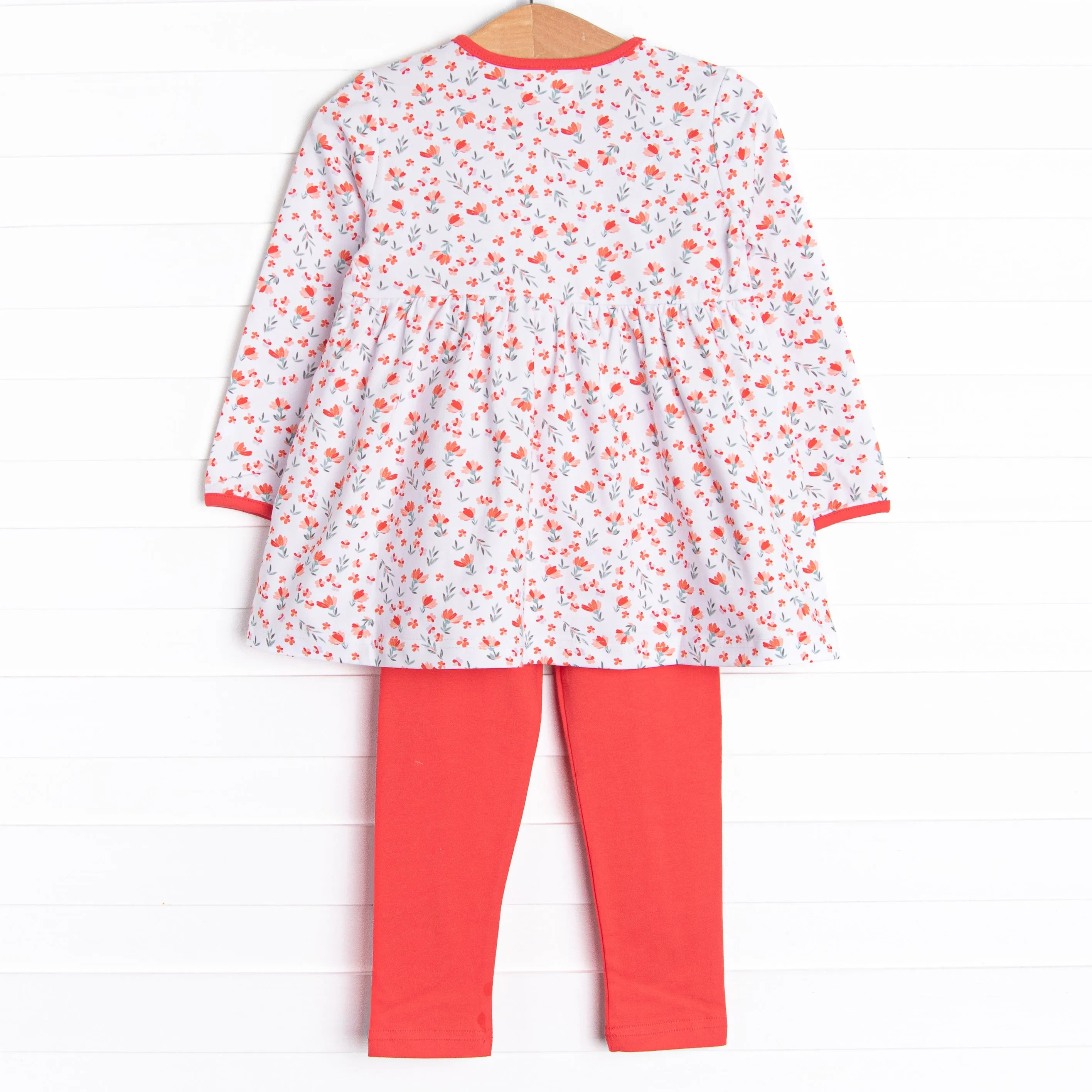 Beginning to Flourish Legging Set, Red
