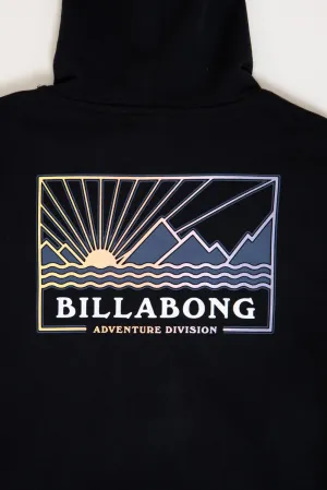 Billabong Youth Range Graphic Hoodie for Boys in Black | BSFHB47F-001-BLACK