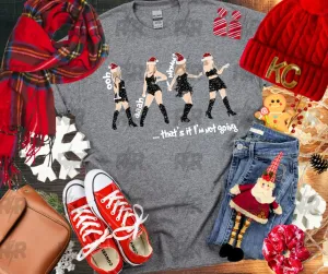 Black Faux Glitter Swift That's It, I'm Not Going Grey Sweatshirt