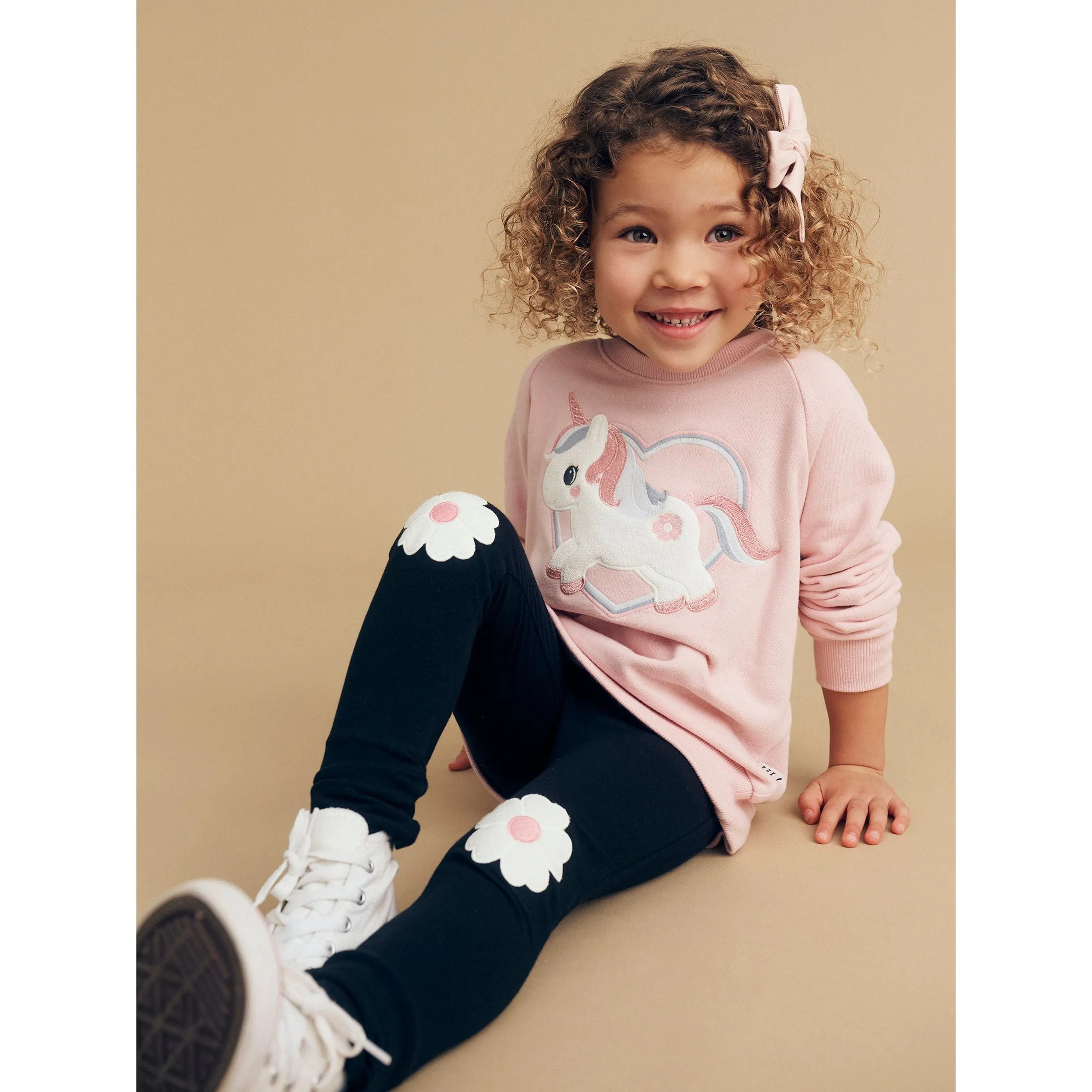 Blossom Flower Legging Black