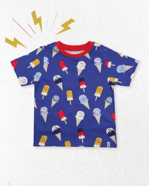 Blue Happy Ice Cream Top