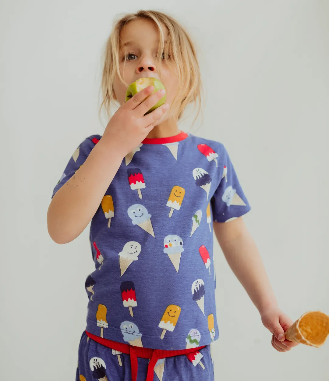 Blue Happy Ice Cream Top