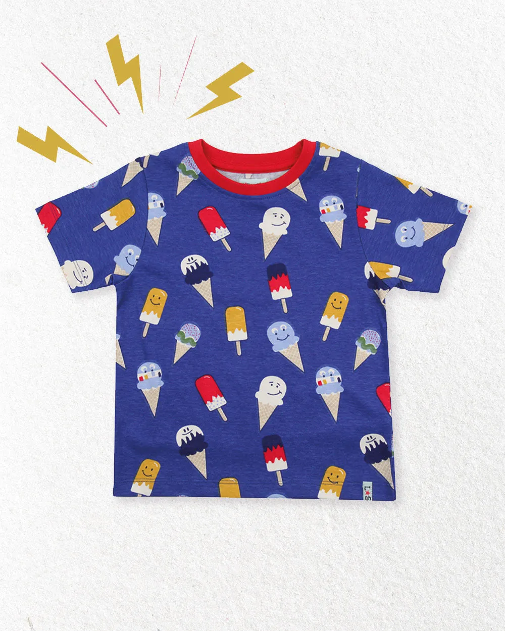 Blue Happy Ice Cream Top