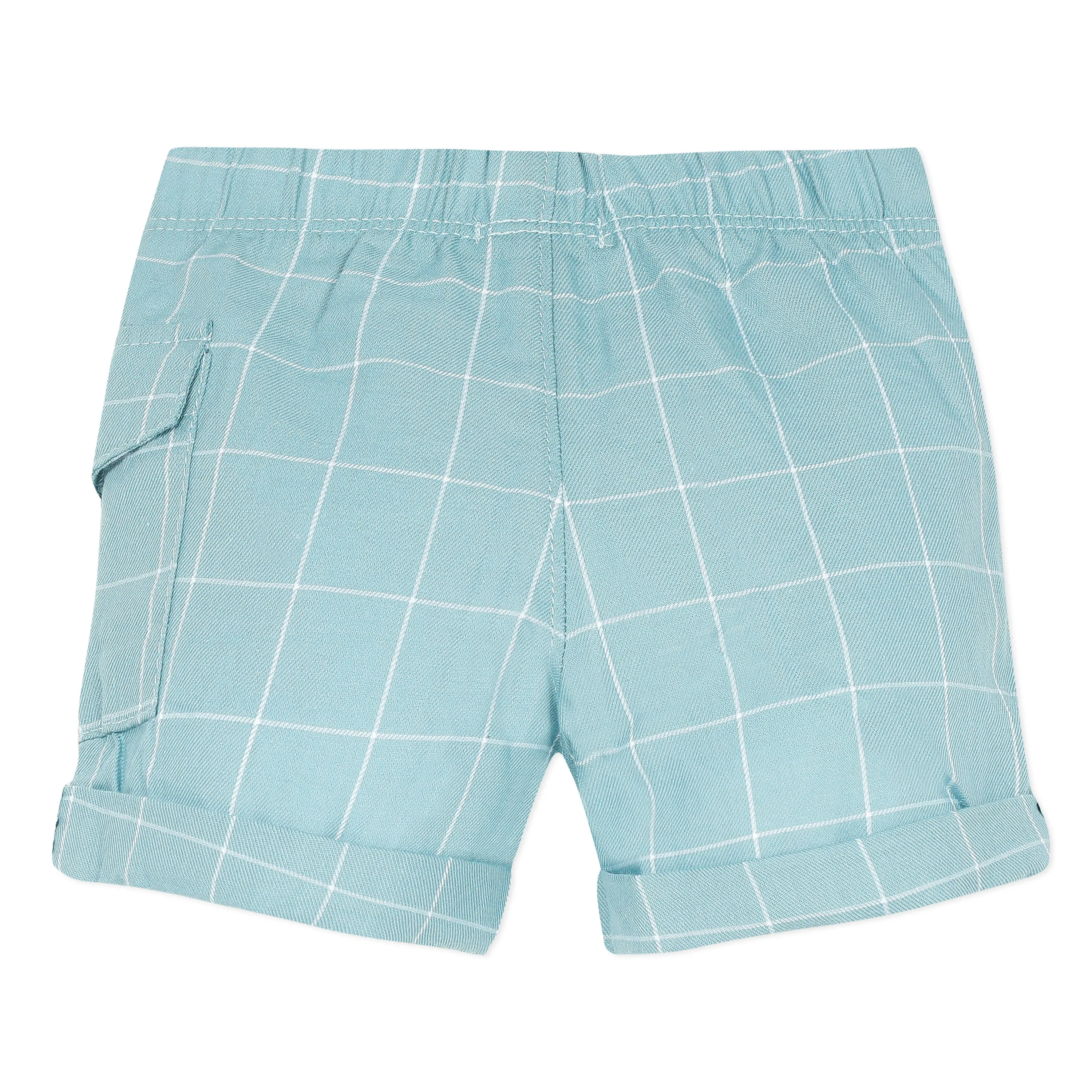Blue Ocean Checked Bermudas