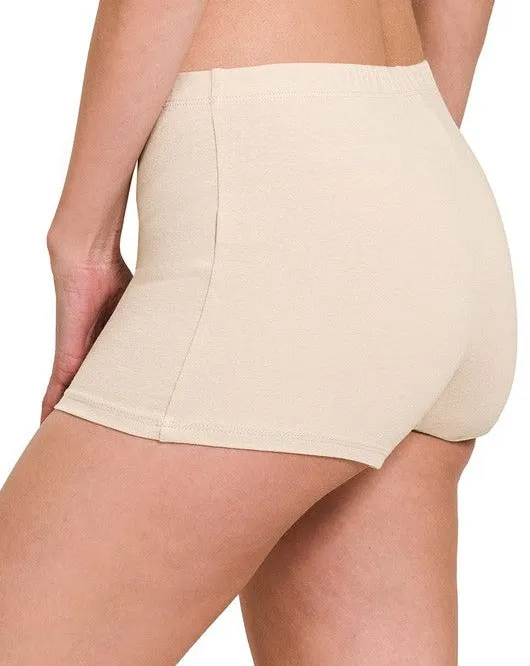 BOOTY COVER (under dress) COTTON SHORTIES - 3 COLORS