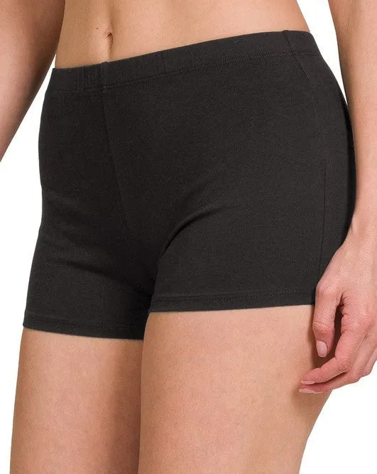BOOTY COVER (under dress) COTTON SHORTIES - 3 COLORS