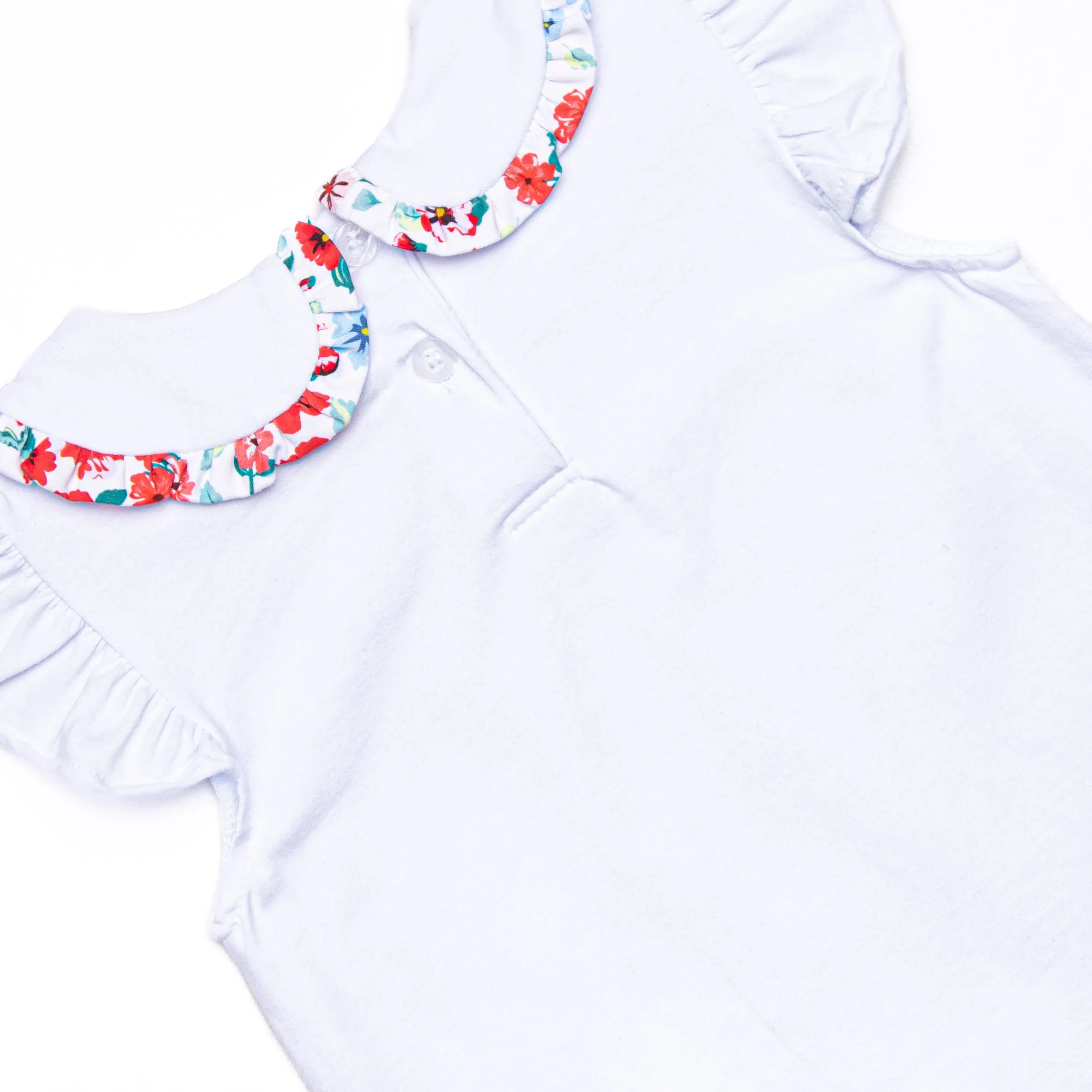 Bound To Bloom Collared Short Set, Red