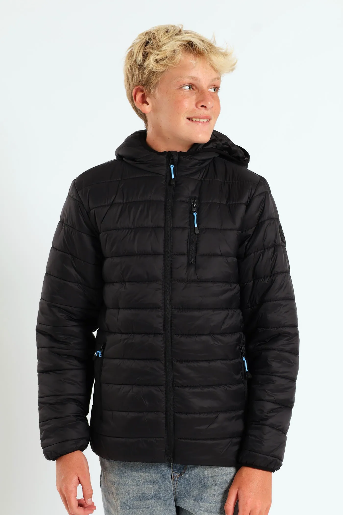 Boys Puffer Jacket - Black