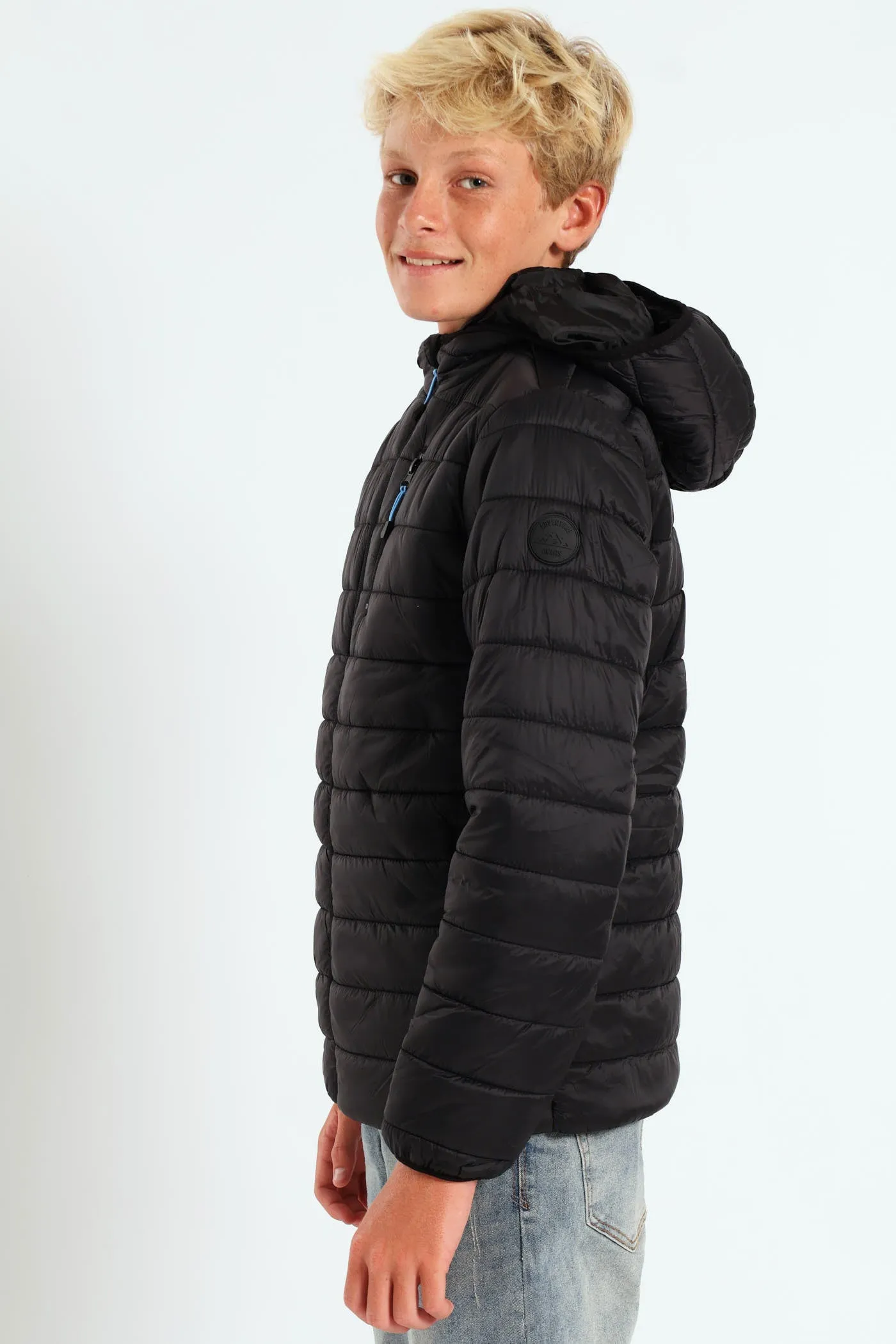 Boys Puffer Jacket - Black