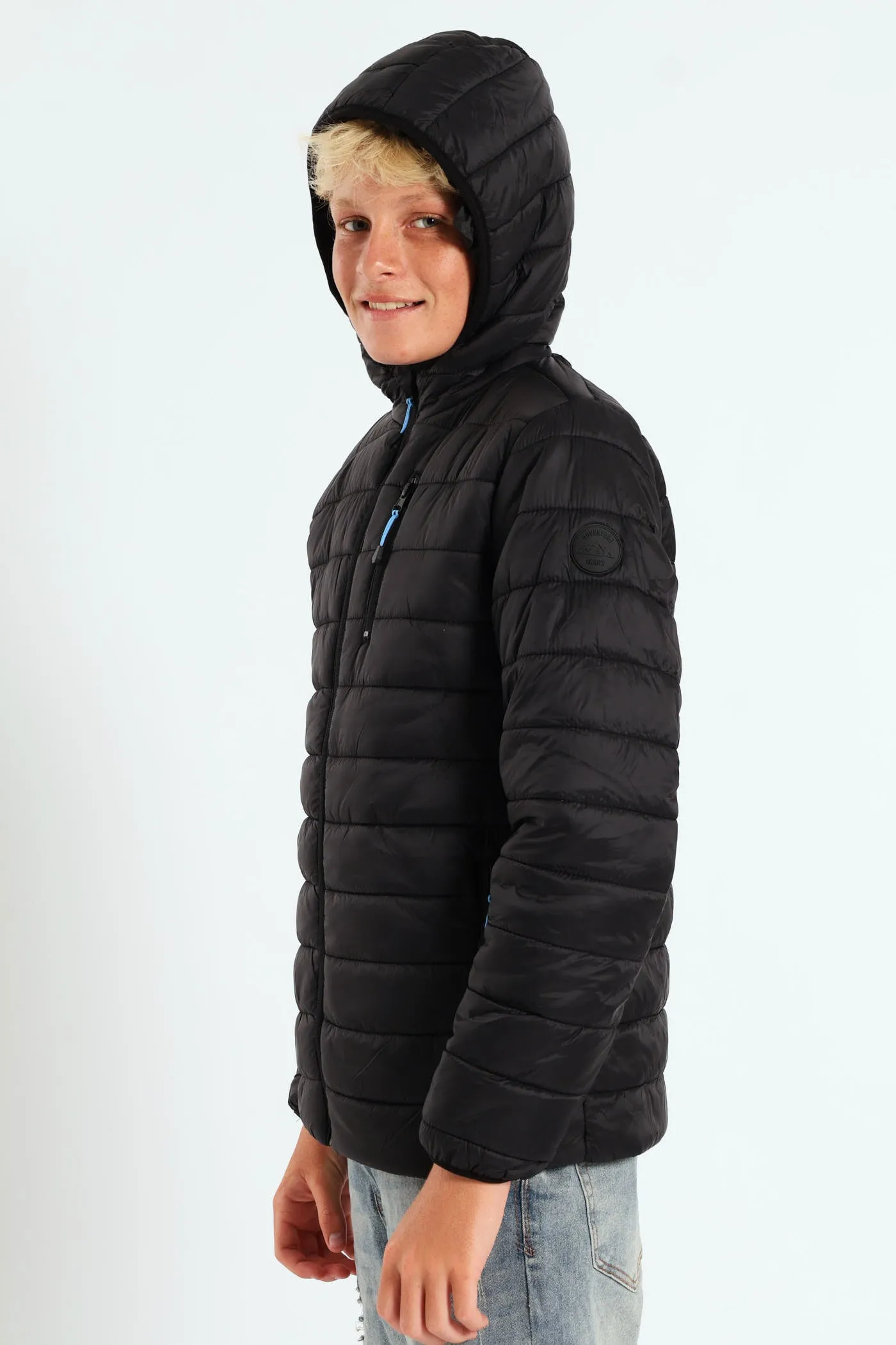 Boys Puffer Jacket - Black