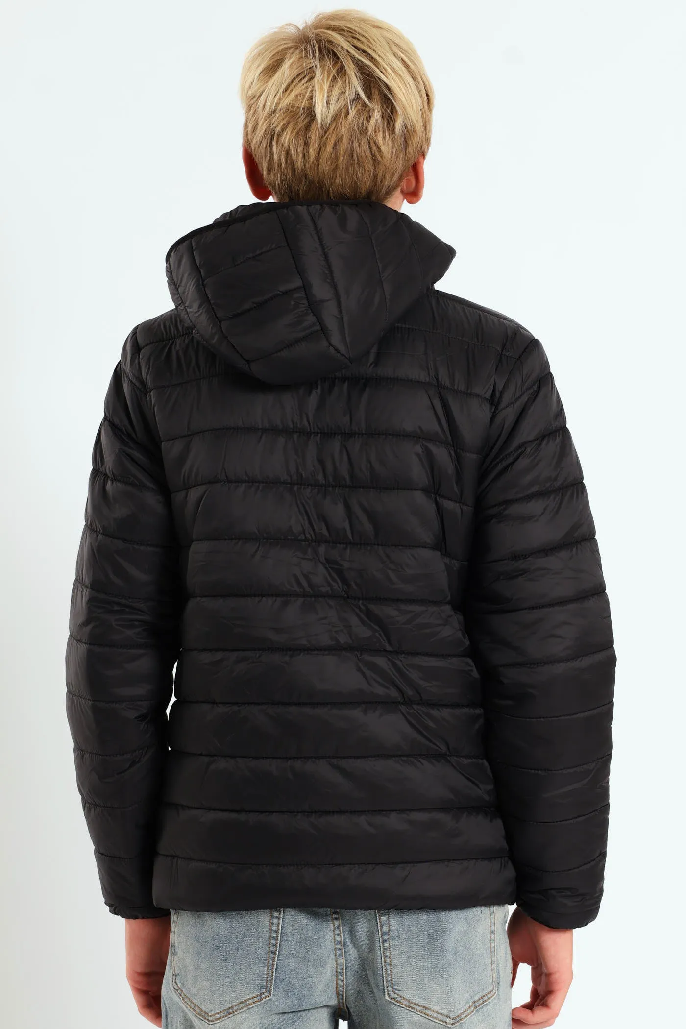 Boys Puffer Jacket - Black