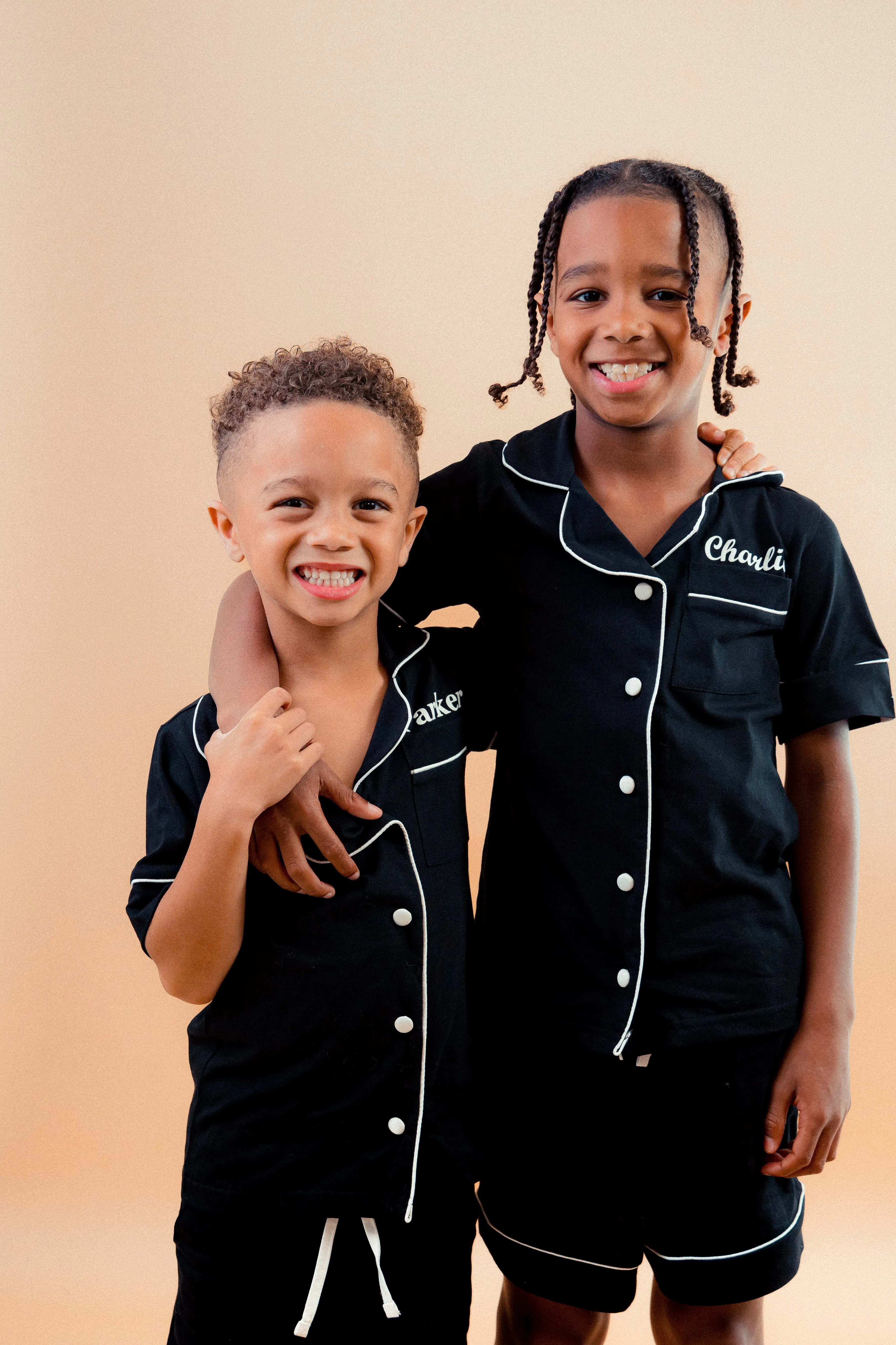 Boys short jersey personalised pyjamas