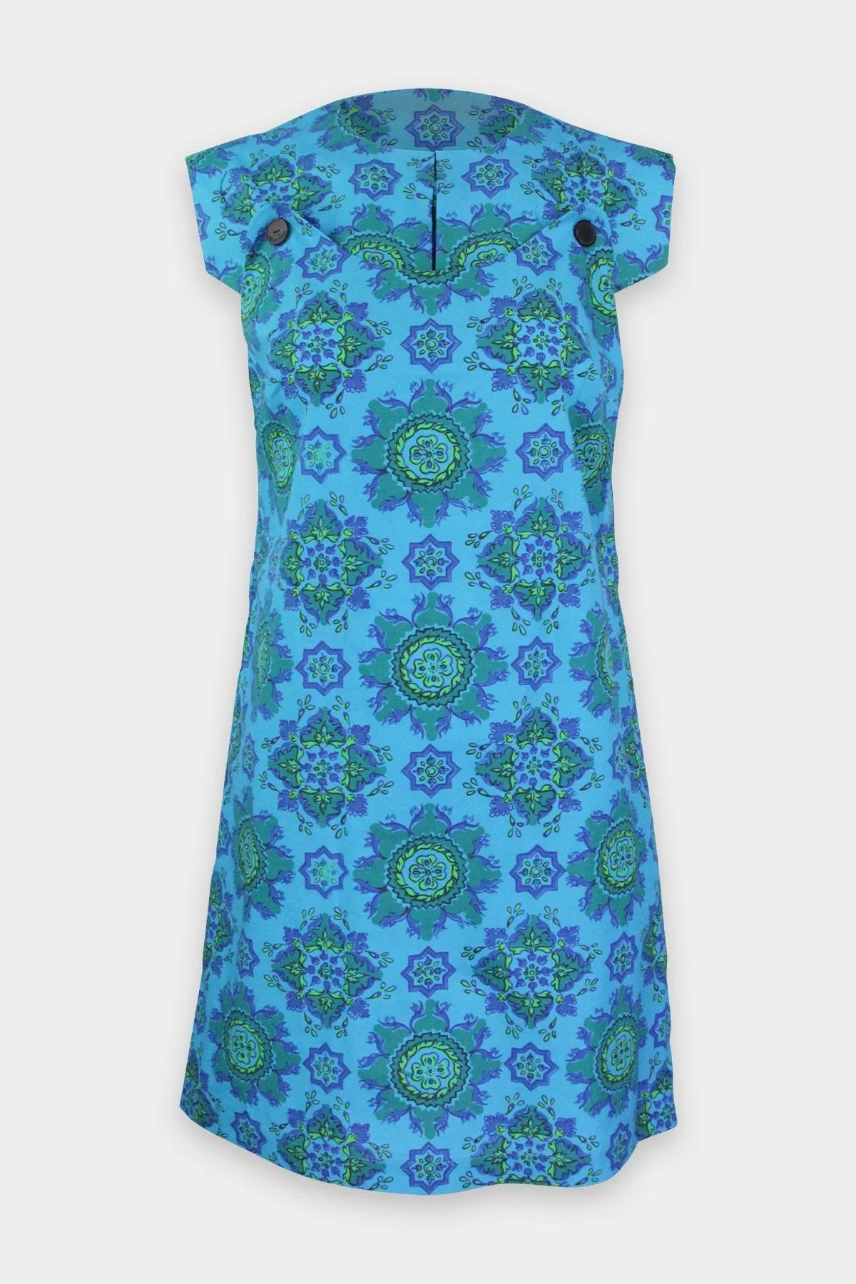 Breva Dress in Blue Multi