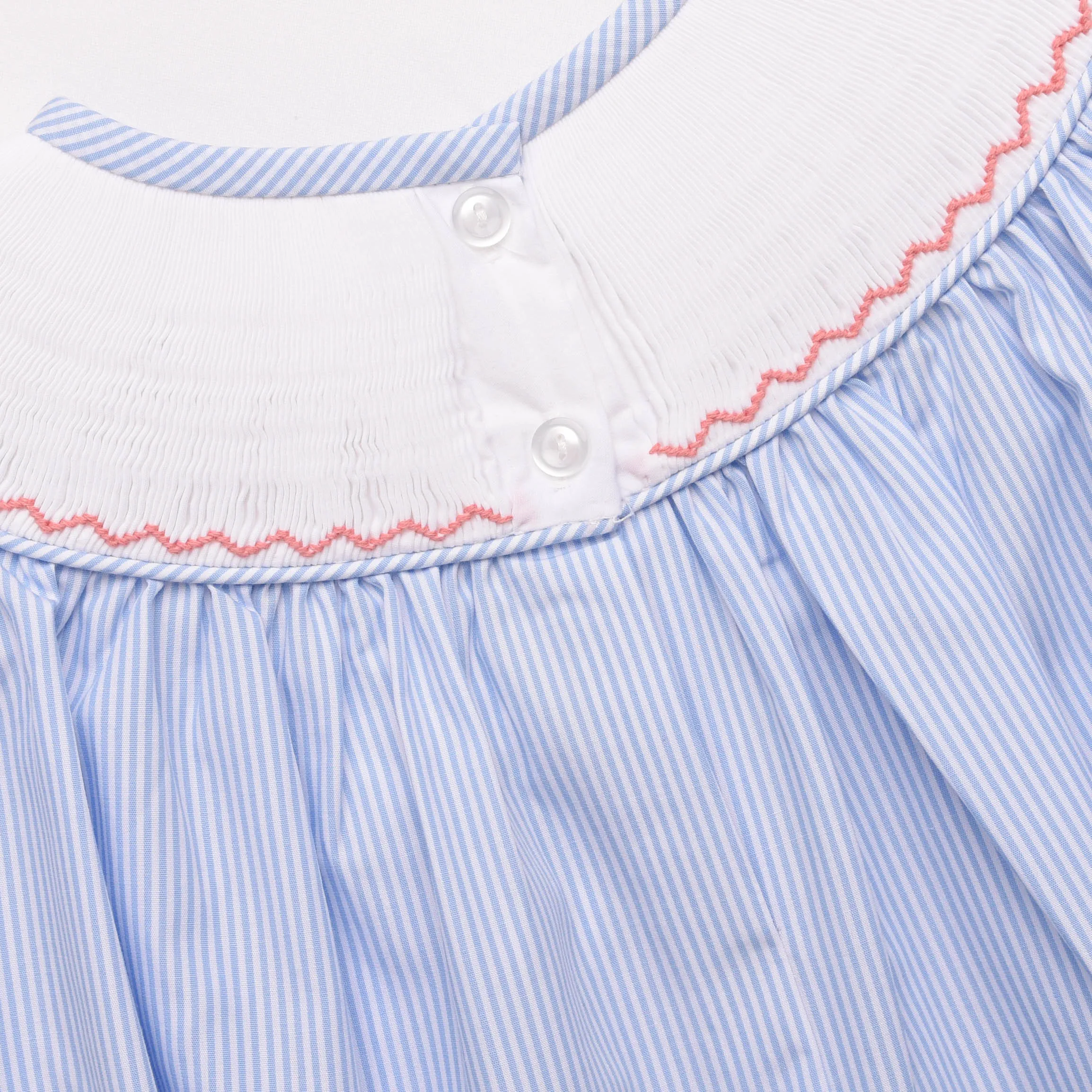 By the Shore Smocked Dress, Blue