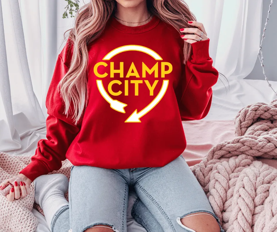 Champ City Red Tee or Sweatshirt