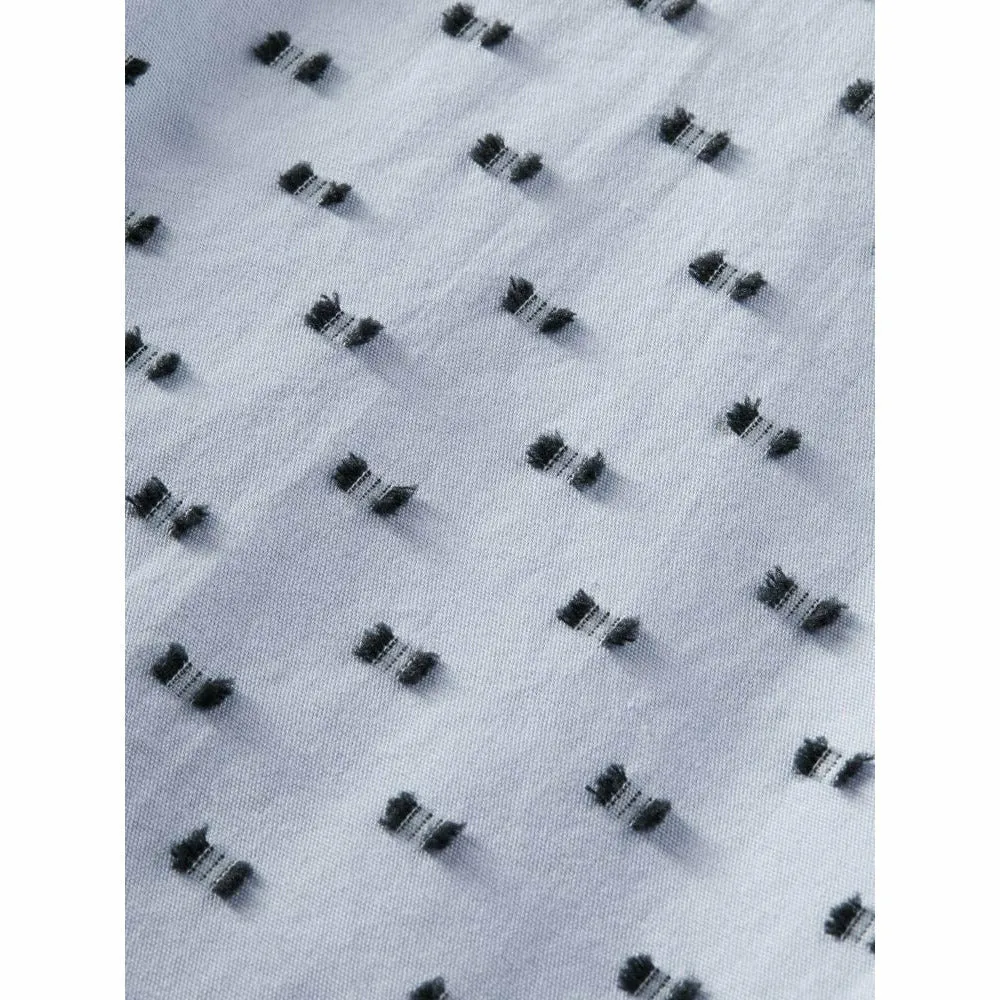 Clip Jacquard Midi-Length Wrap-Over Dress - Breeze