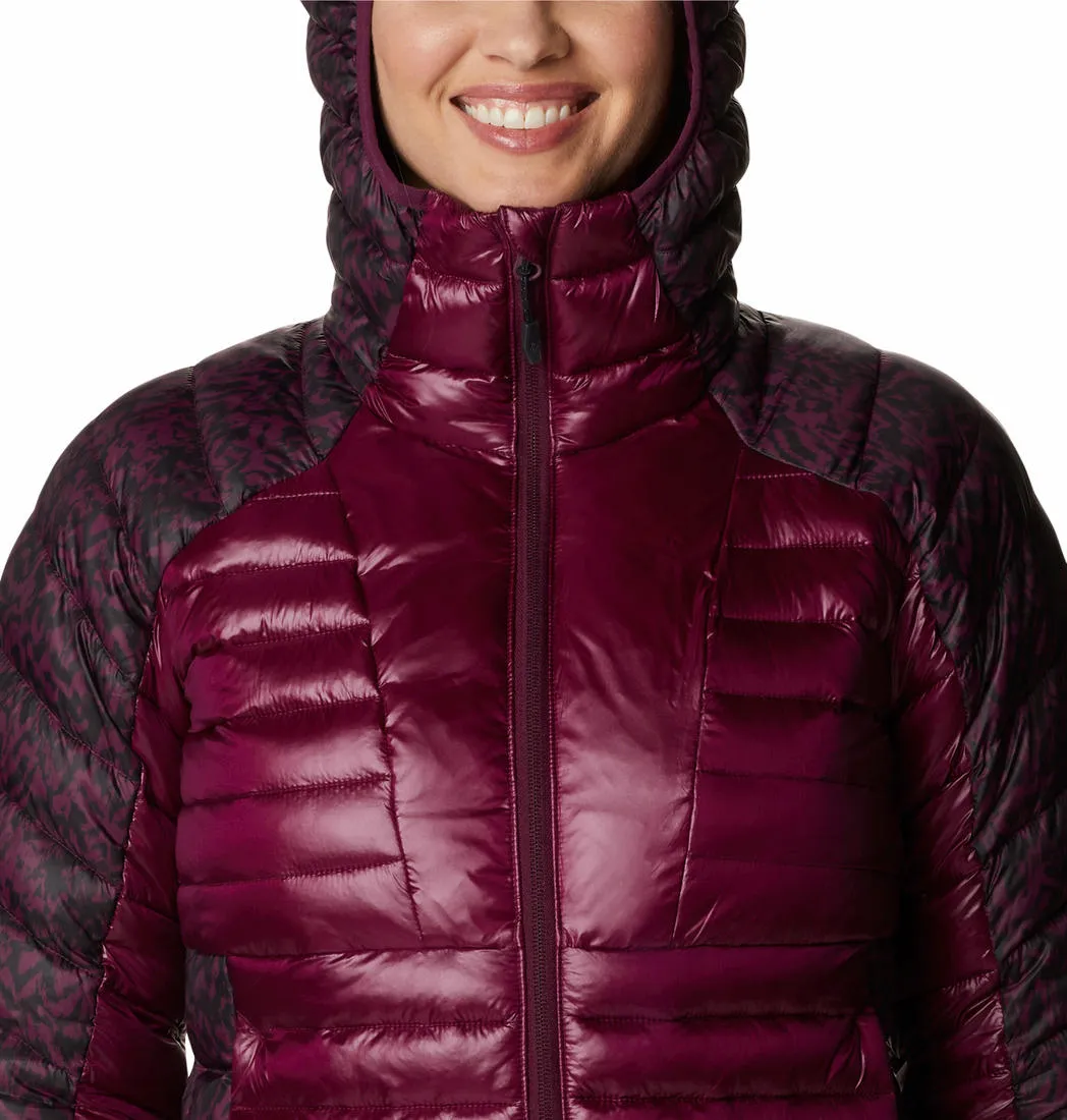 Columbia Women Maroon Labyrinth Loop Hooded Jacket
