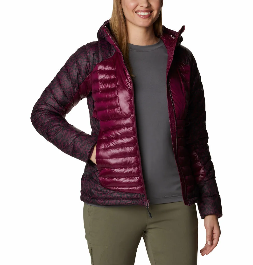 Columbia Women Maroon Labyrinth Loop Hooded Jacket