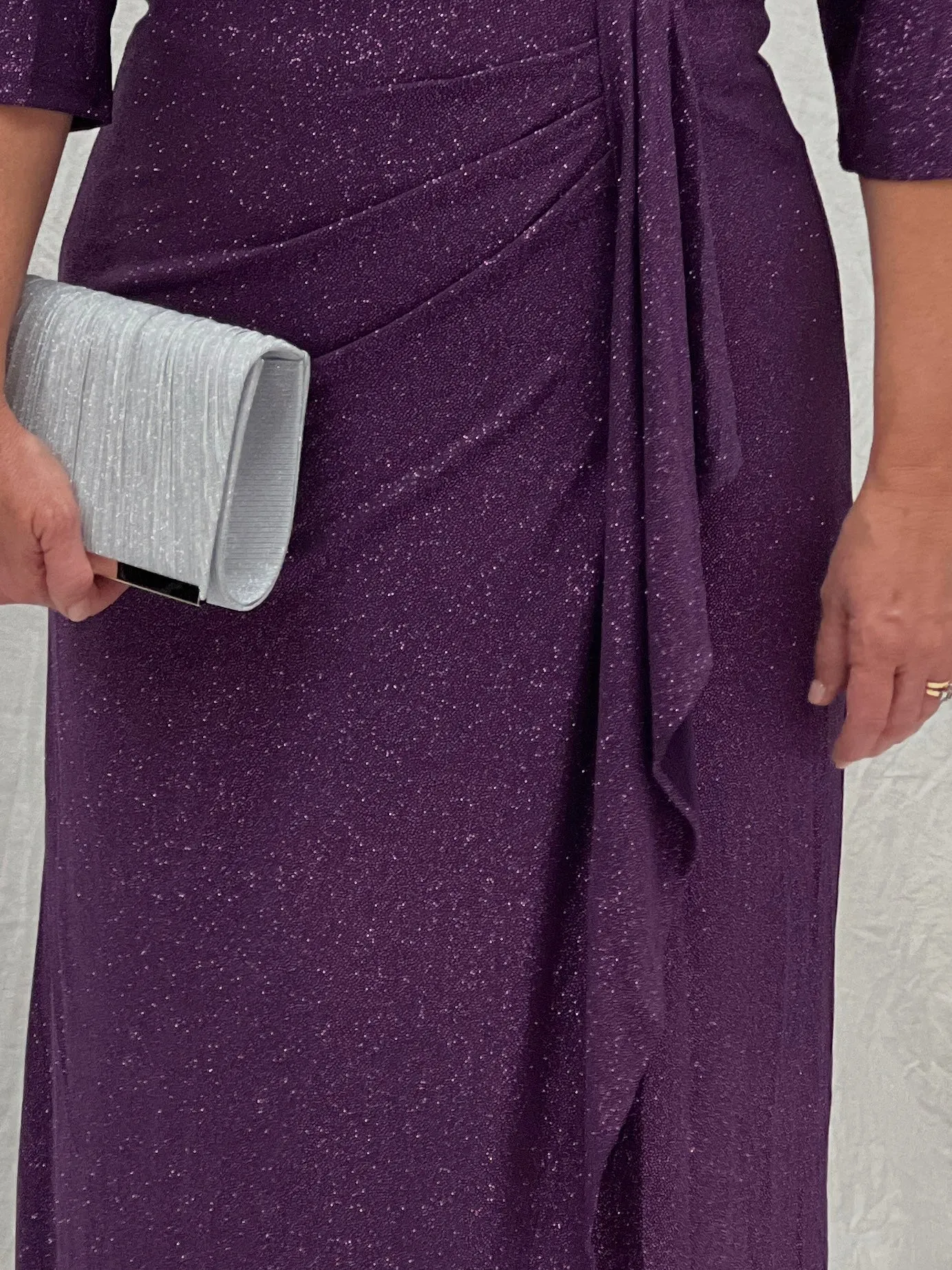 Constantine Purple Glitter Gown