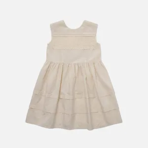 Cotton Lemecy Dress - Cream Beige