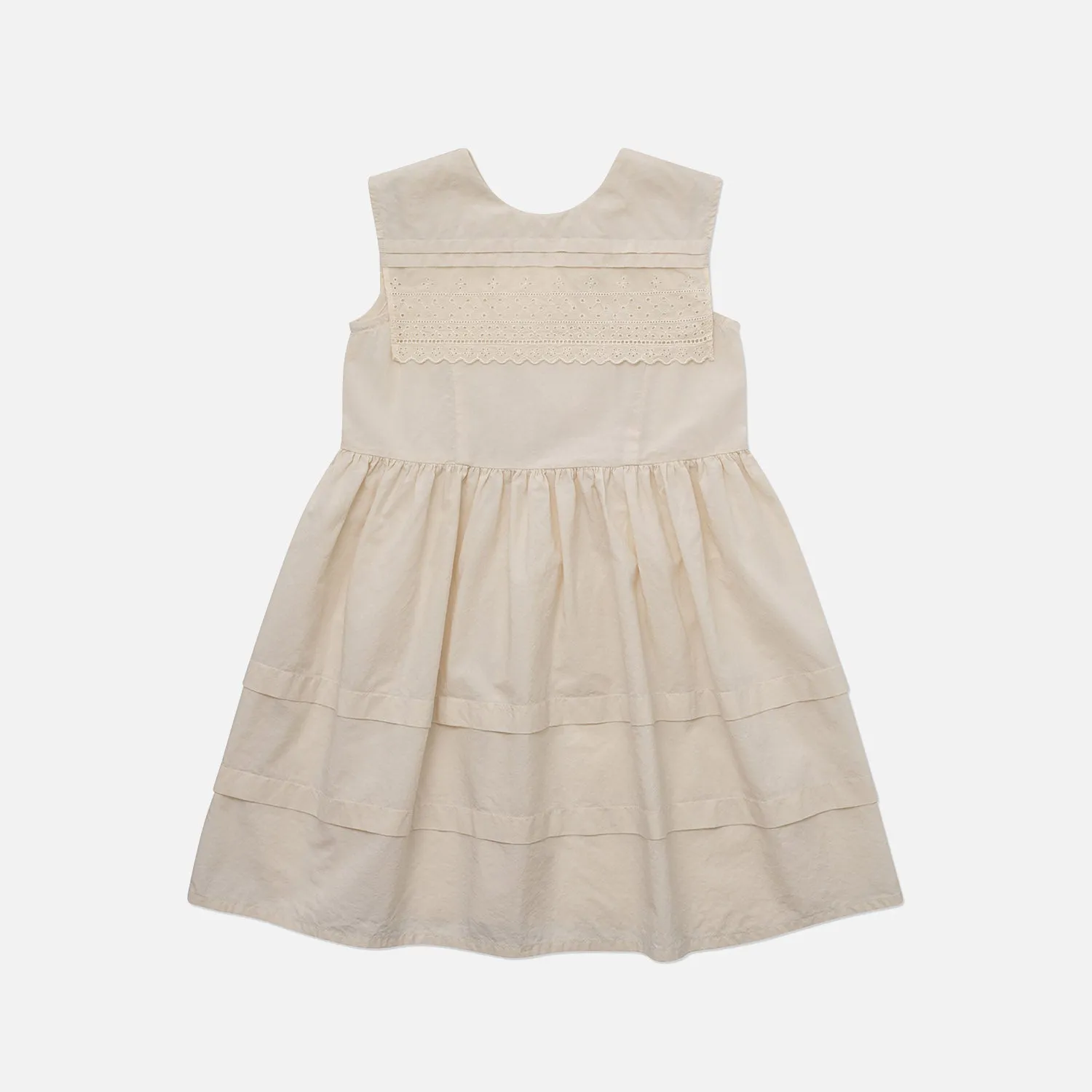 Cotton Lemecy Dress - Cream Beige