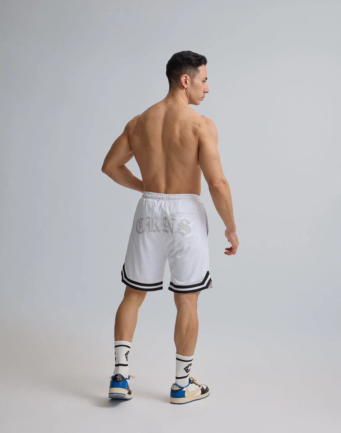 CRONOS JERSEY MESH SHORTS【WHITE】